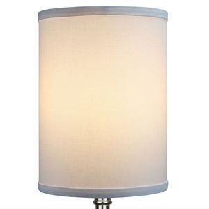 NEW - White Linen Lampshades
